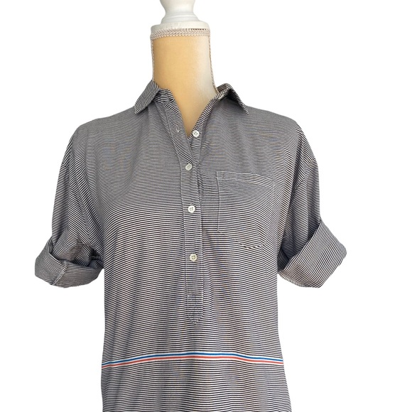 J. CREW Women’s Striped Shirt with 3/4 Sleeves. Size: 0 - Picture 3 of 11